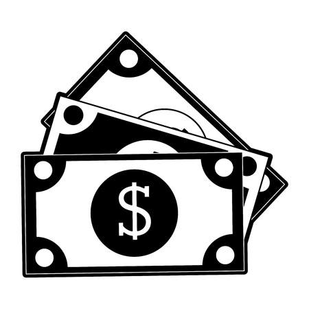 Bills money isolated icon vector illustration graphic designのイラスト素材