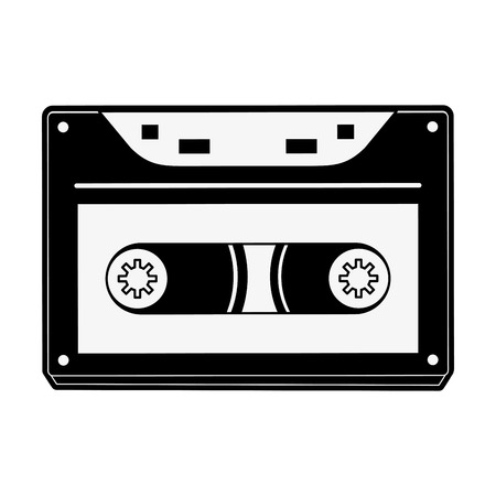 Old cassette media icon vector illustration graphic designのイラスト素材