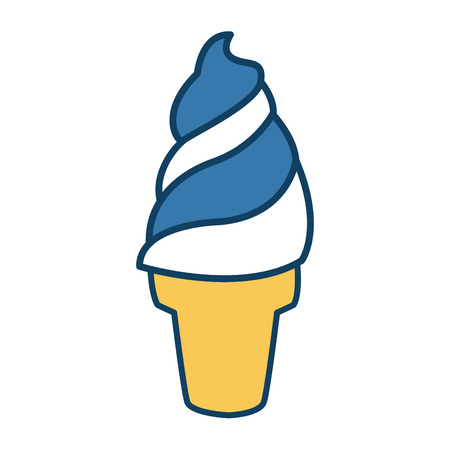 Ice cream cone icon vector illustration graphic designのイラスト素材