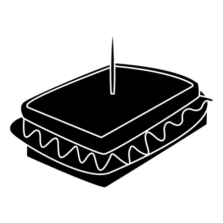 Sandwich delicious food icon vector illustration graphic designのイラスト素材