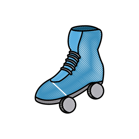 Roller skates isolated icon vector illustration graphic designのイラスト素材