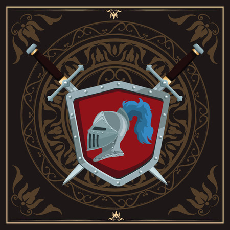 Medieval emblem insignia icon vector illustration graphic designのイラスト素材