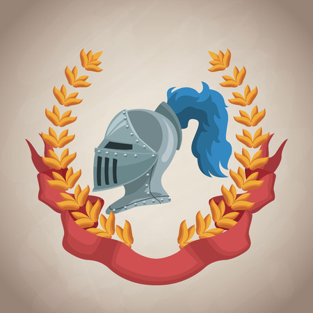 Medieval emblem insignia icon vector illustratio ngraphic designのイラスト素材