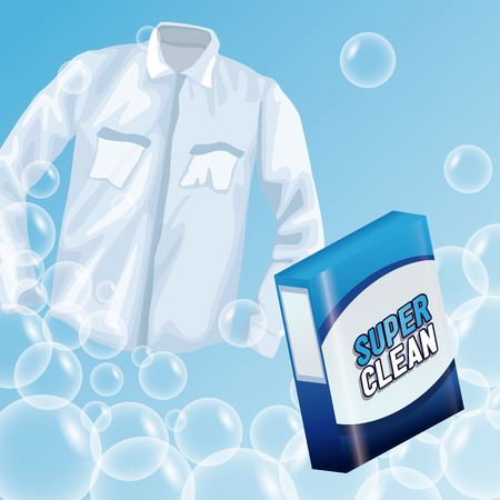 Laundry soap advertising product icon vector illustration graphic designのイラスト素材