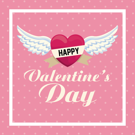 Happy valentines day icon vector illustration graphic designのイラスト素材