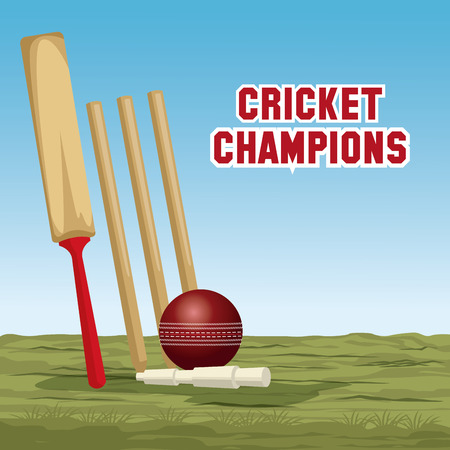 Cricket champions design icon vector illustration graphic designのイラスト素材