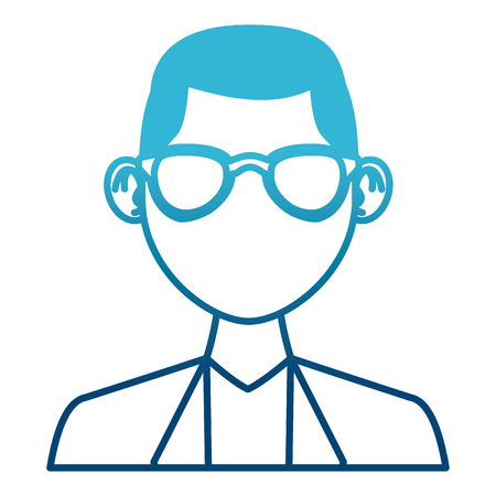 Young man with elegant clothes and sunglasses icon vector illustration graphic designのイラスト素材