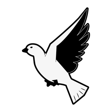 Dove bird symbol icon vector illustration graphic designのイラスト素材