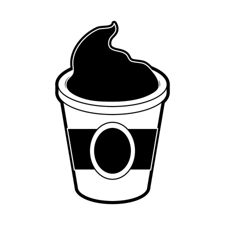 Capuccino drink cup icon vector illustration graphic designのイラスト素材