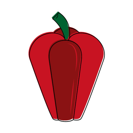Pepper vegetable isolated icon vector illustration graphic designのイラスト素材