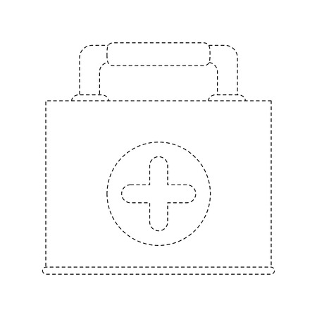 First aids suitcase icon vector illustration graphic designのイラスト素材
