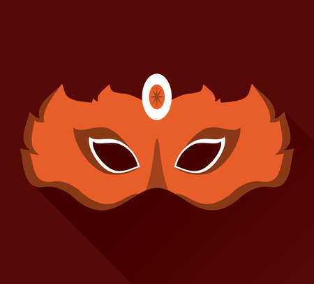 Mardi gras mask icon vector illustration graphic designのイラスト素材