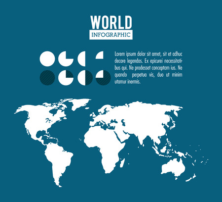 Earth world infographic icon vector illustration graphic designのイラスト素材