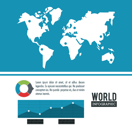 Earth world infographic icon vector illustration graphic designのイラスト素材