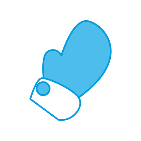 Hand with glove cartoon icon vector illustration graphic designのイラスト素材