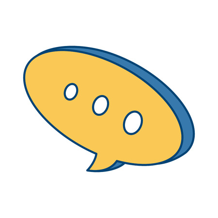 Chat bubble symbol icon vector illustration graphic designのイラスト素材