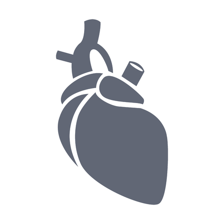 Human heart symbol icon vector illustration  graphic  designのイラスト素材