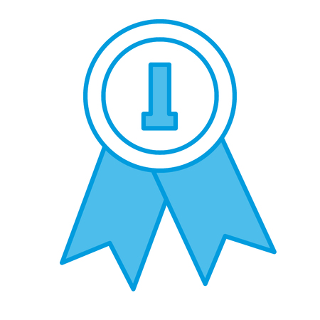 First place medal icon vector illustration graphic design.のイラスト素材