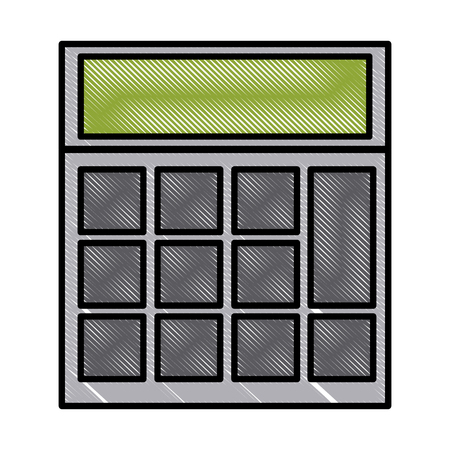 Calculator math device icon.のイラスト素材