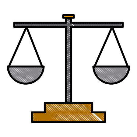 Balance justice symbol icon.のイラスト素材
