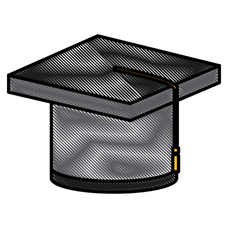 Graduation hat symbol icon vector illustration graphic designのイラスト素材
