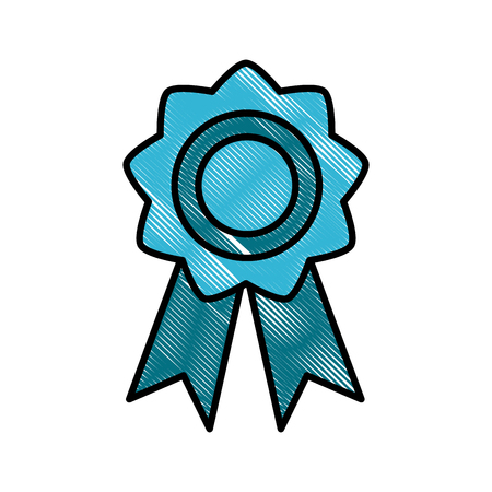 Award ribbon symbol icon vector illustration graphic designのイラスト素材