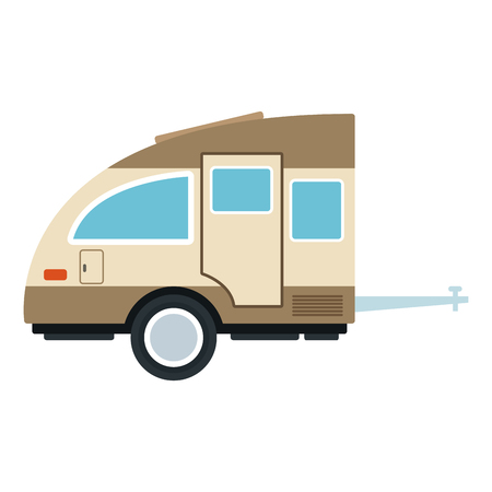 Trailer home isolated icon vector illustration graphic designのイラスト素材