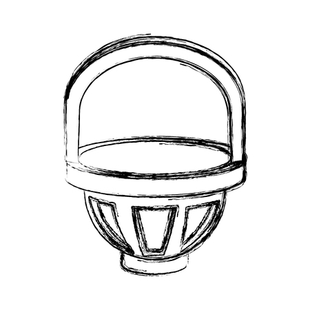 Rubber basket isolated icon vector illustrationgraphic designのイラスト素材