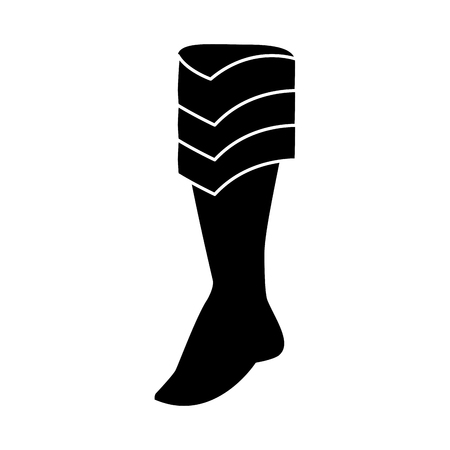 Women warrior boot icon vector illustration graphic designのイラスト素材