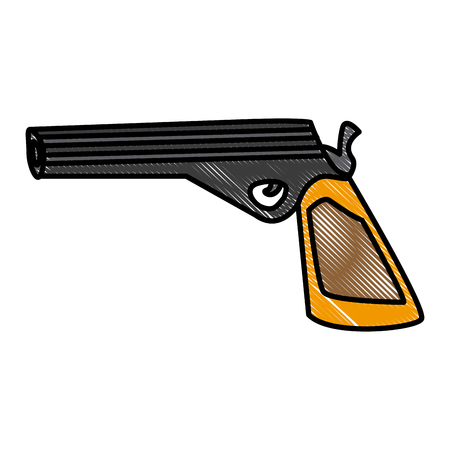 Handgun weapon icon illustration graphic design.のイラスト素材