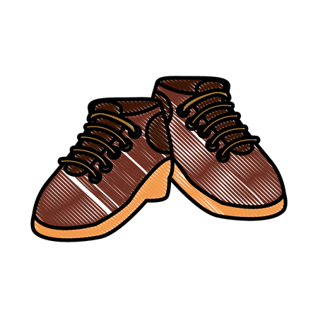 Camping shoes isolated icon vector illustration graphic design.のイラスト素材