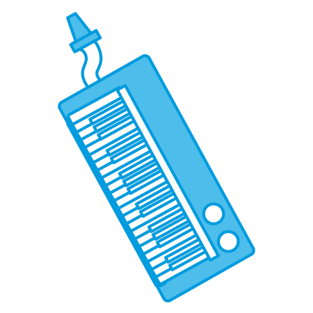 Melodic keyboard, music instrument icon illustration graphic design.のイラスト素材