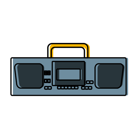 Radio stereo vintage icon illustration graphic design.のイラスト素材
