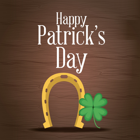 Happy saint patricks day card icon vector illustration graphic designのイラスト素材