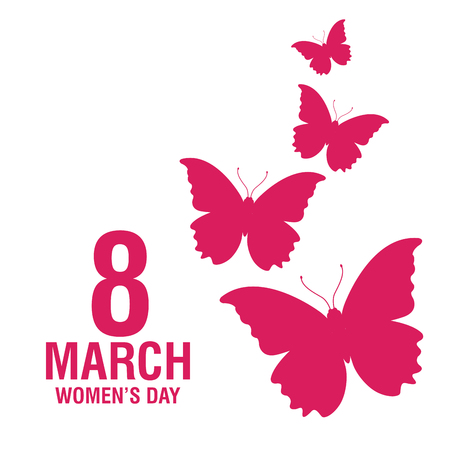 Womens day pink card icon vector illustration graphic designのイラスト素材