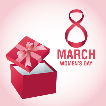 Womens day pink card icon vector illustration graphic designのイラスト素材
