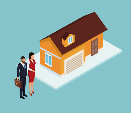 Isometric people 3d on blue background vector illustration graphicのイラスト素材