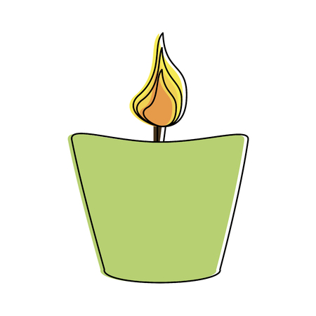 Spa candle aromatherapy icon vector illustration graphic designのイラスト素材