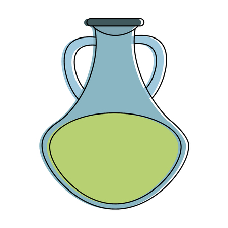 Spa oil massage bottle icon vector illustration graphic designのイラスト素材