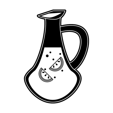 Lemonade juice jar icon vector illustration graphic designのイラスト素材