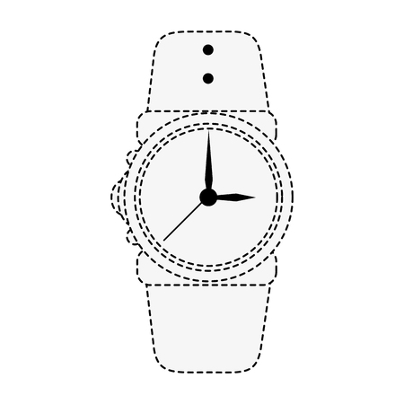 Wristwatch accesory isolated icon vector illustration graphic designのイラスト素材