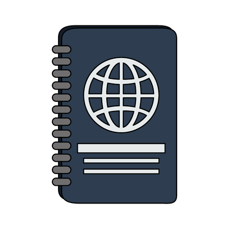 Passport travel document icon. Vector illustration graphic design.のイラスト素材