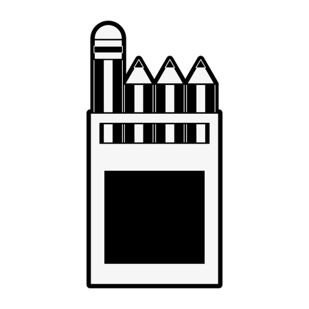 Pencils colors box icon vector illustration graphic designのイラスト素材