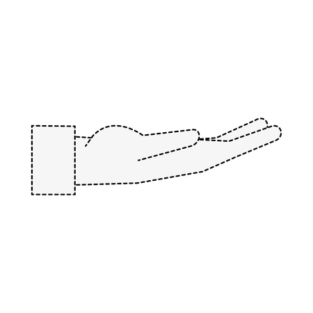 Hand with palm open icon vector illustration graphic designのイラスト素材