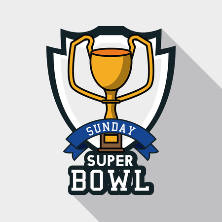 American football bowl tournament icon. Vector illustration graphic design.のイラスト素材