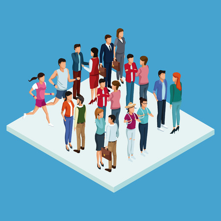Young people 3d icon. Vector illustration graphic design.のイラスト素材