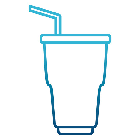 Soda cup with straw icon vector illustration graphic designのイラスト素材