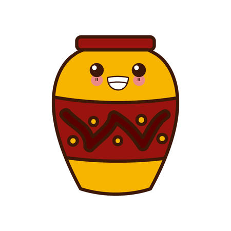 Decorative plant vase icon vector illustration graphic designのイラスト素材