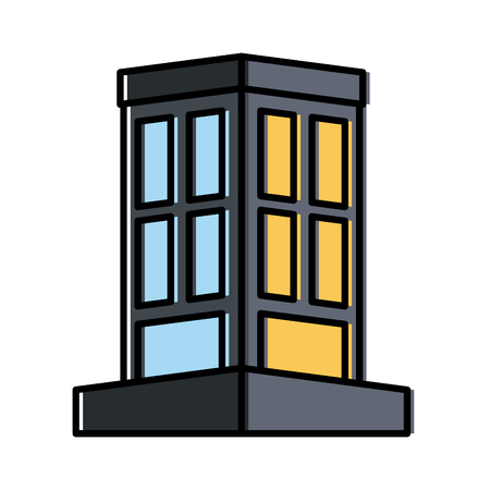 Edifice building isolated icon vector illustration graphic designのイラスト素材