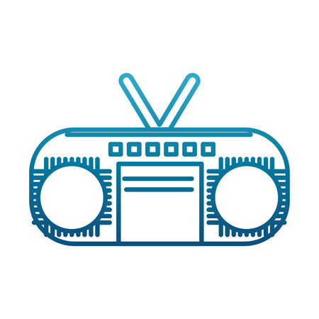 Radio stereo device icon vector illustration graphic designのイラスト素材